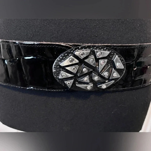 Vintage | Pelletteria Number One | Patent Leather  Jewel Made in Italy Belt - Picture 11 of 11